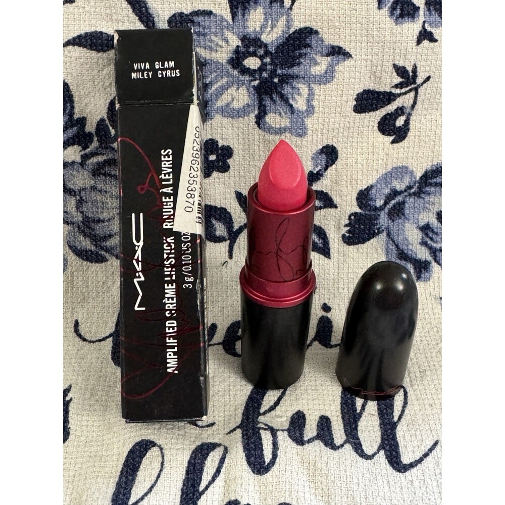 MAC Amplified Creme Lipstick Viva Glam Miley Cyrus - Discontinued - NIB